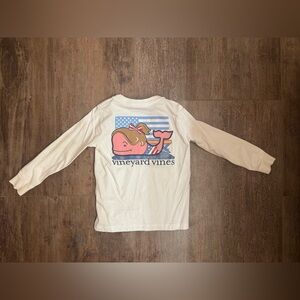 Vineyard Vines Toddler Girls White Long Sleeve Shirt Size 4
